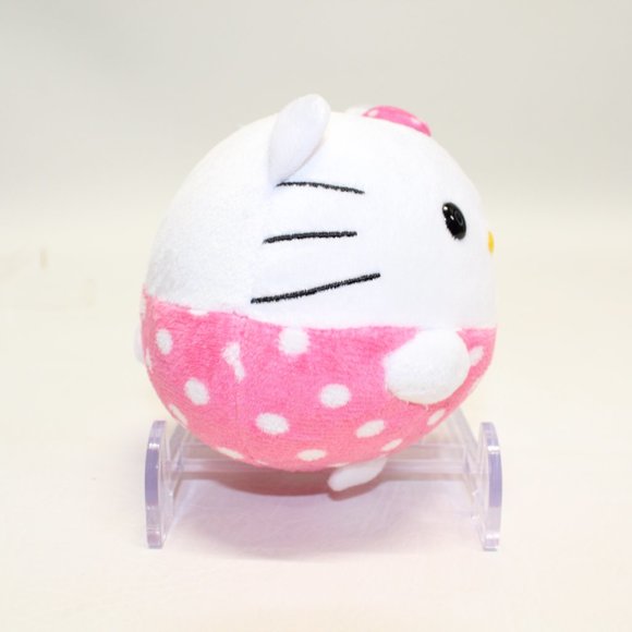 Hello Kitty TY Beanie Ballz 7 inch Pink White Polka Dot #137-A - Picture 4 of 6